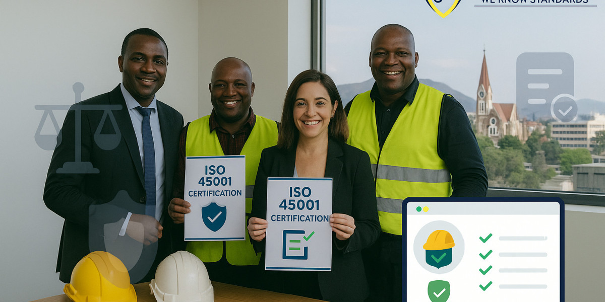 How does ISO 45001 Certification in Namibia help with legal compliance?