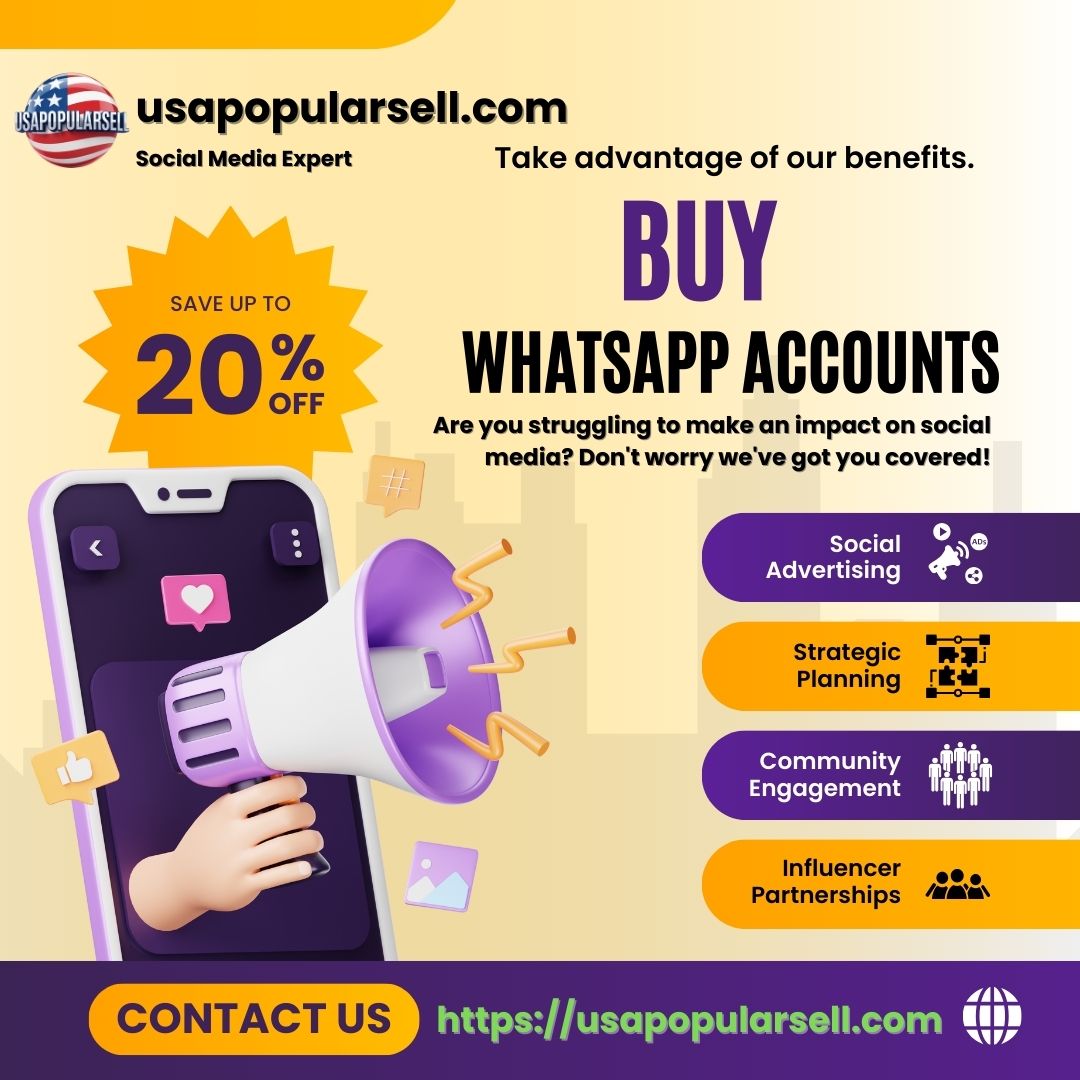 Buy WhatsApp Accounts - 100% Best service provider