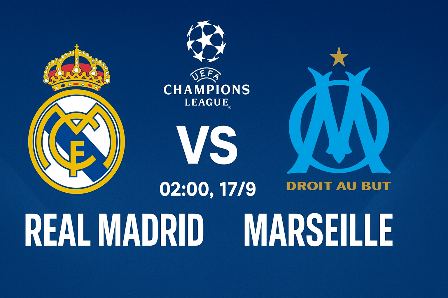 Soi kèo Real Madrid vs Marseille, 02h00 ngày 17/9 – Champions League