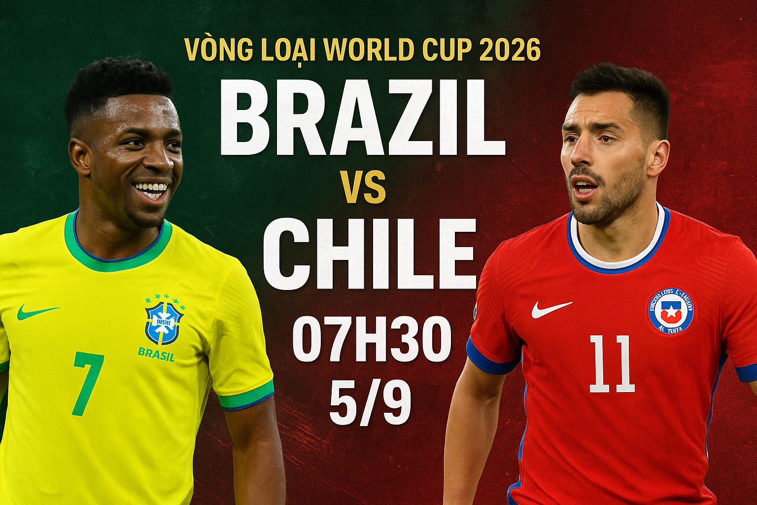 Soi kèo Brazil vs Chile, 7h30 ngày 5/9 - Vòng loại World Cup 2026
