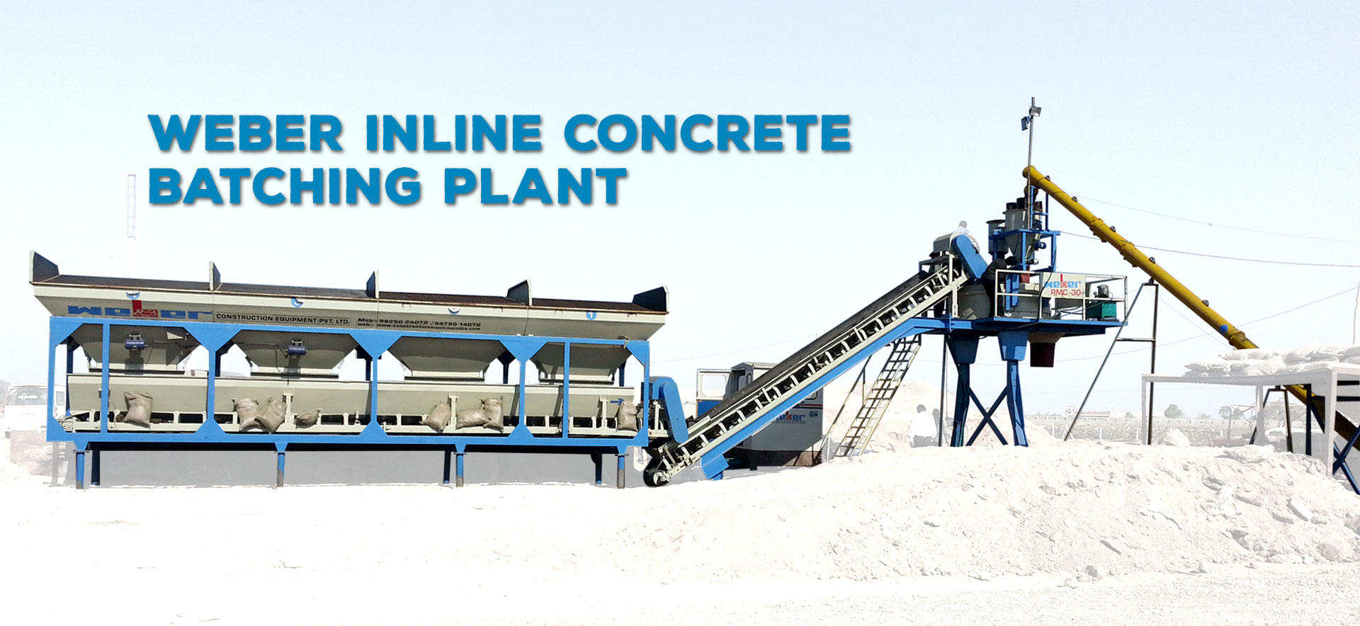 Inline Concrete Batching Plant Manufacturer in India