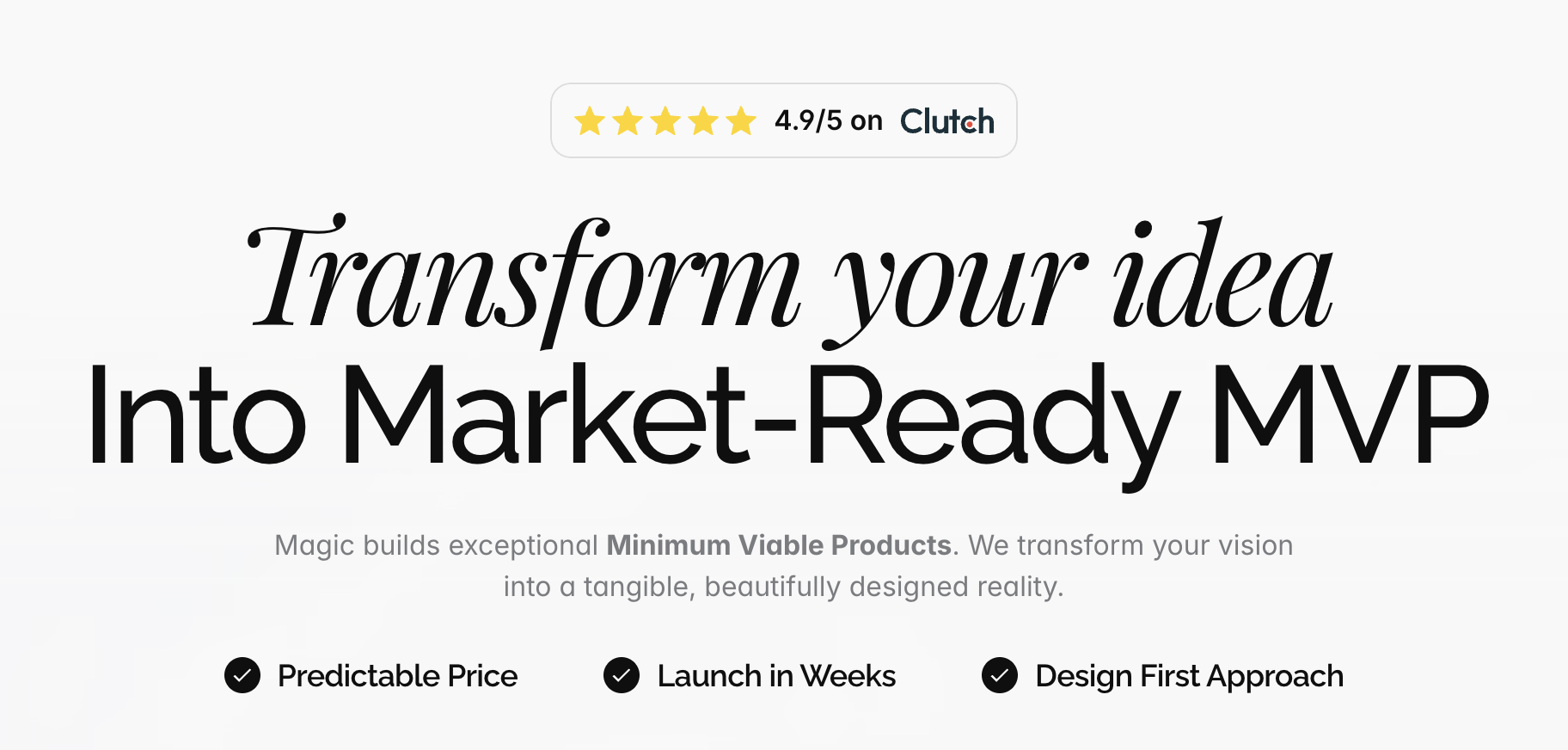 Design-First MVP & AI Development Services – Magic by EPYC