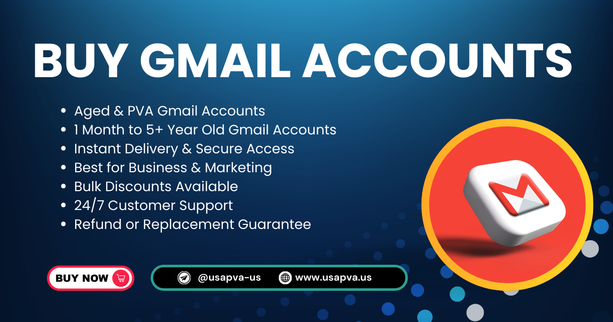 Buy Gmail Accounts | 100% Safe PVA/Bulk Accounts Online