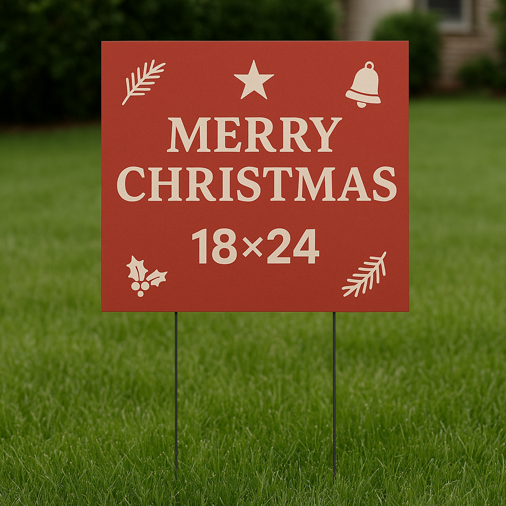Custom Christmas Yard Signs | Best Xmas Lawn Signs