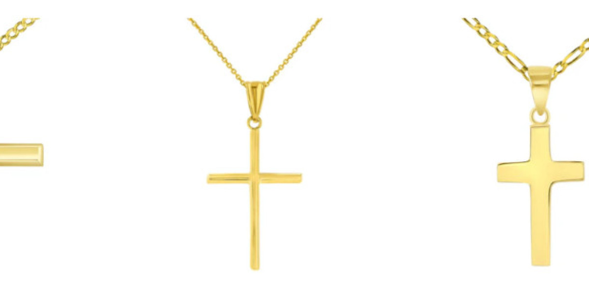 Elegant Gold Cross Pendant – Perfect Gift for Loved Ones