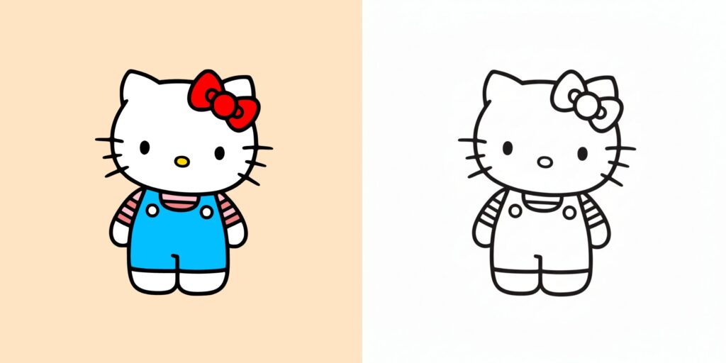 18 Hello Kitty Ausmalbilder