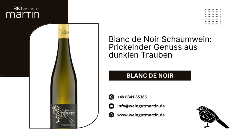 Weingut Martin — Blanc de Noir Schaumwein: Prickelnder Genuss aus dunklen Trauben